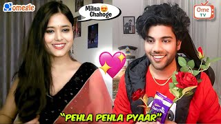 She Stole My Heart On OMEGLE 😍🙈 Next Level Flirting 😂 Valentine Special 💘😜 Mr Nikhil [upl. by Eisnil]