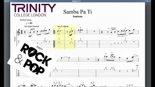 Samba Pa Ti Trinity Grade 6 Guitar [upl. by Dragon976]