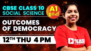 Class 10 CBSE  Social Science  Term 2 Outcomes of Democracy  Exam Winner [upl. by Oballa]