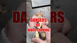 Wood Carving Dangers birch carving woodcarving whittling hobby spooncarving spider [upl. by Narat595]