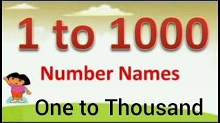 1 to 1000 Number Names 1 To 1000 Numbers in words in English  1  1000 numbers with spellings [upl. by Compton]