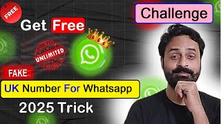 fake Whatsapp kaise banta hai 2024  free UK whatsapp number  fake number se Whatsapp kaise bane [upl. by Slin]