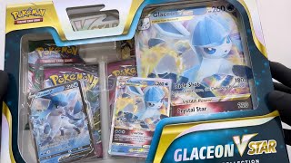 Unboxing Glaceon Vstar Special Collection Pokemon TCG En espera de brilliant star 😐 [upl. by Syck]