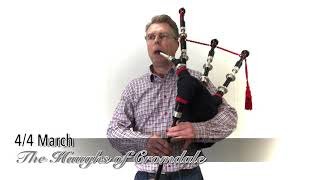 The Haughs of Cromdale  Duncan MacRae bagpipes SL10 [upl. by Gievlos]