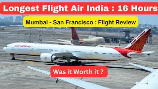 Air India Flight Review Economy Class  Mumbai  San Francisco  Boeing 777200 LR [upl. by Renaud]