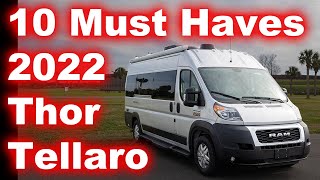 10 Must Have Accessories For Our Thor Tellaro 20K Class B Van [upl. by Dehnel702]