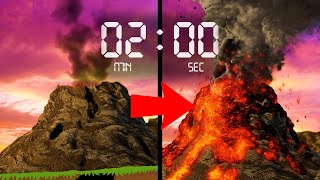 2 Minute Timer VOLCANO 🌋 [upl. by Lucio]