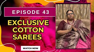 ABANTEES BOUTIQUE  Epi 43  EXCLUSIVE COTTON SAREES [upl. by Renell16]