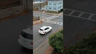 Two Honda CRVs run a stop sign violating a city ordinance violation [upl. by Tamara]