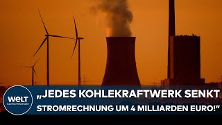 ENERGIEKRISE quotJedes Kohlekraftwerk senkt die Stromrechnung der Deutschen um vier Milliarden Euroquot [upl. by Monaco]