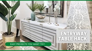 DIY Entryway Console Table  An IKEA Hack [upl. by Jonathon]