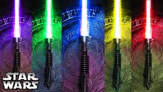 Every Single Lightsaber COLOR MEANING Explained All Known 13 Colors 2022 UPDATED CANON [upl. by Enar116]