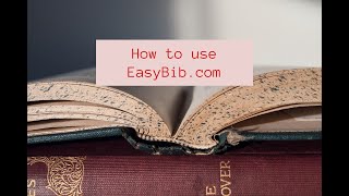 How to use EasyBib [upl. by Behre]