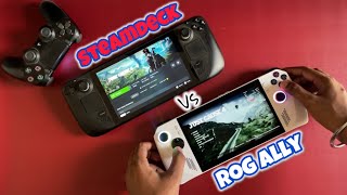 THE ULTIMATE TEST  ROG ALLY VS STEAMDECK AAA GAMING PERFORMANCE REVIEW steamdeck rogally gaming [upl. by Harberd]