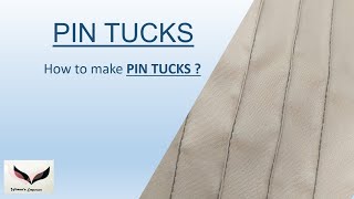 Decorative Stitch 1 Pin Tucks Video for beginners How to stitch pin tucks [upl. by Miof Mela]