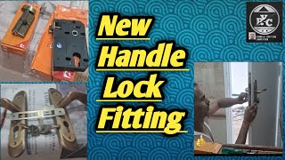 New Blowing New Handle lock fitting YouTube RYC Handle lock lagana ka idea Lock fitting [upl. by Rollin]