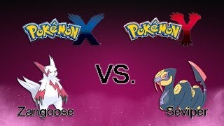 Pokémon XY WILD Zangoose VS WILD Seviper [upl. by Ernaline]