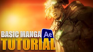 Basic Manga compositing  animation  After Effects AMV Tutorial [upl. by Agate]