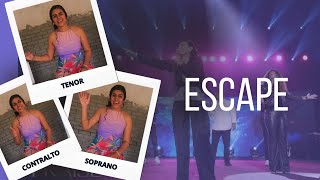 ESCAPE  RENASCER PRAISE TENOR CONTRALTO E SOPRANO [upl. by Enigroeg]