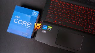 Processor Desktop vs Laptop  Core i7 12700k vs Core i7 12700h [upl. by Delmer]