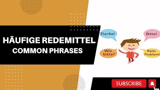 A1  Lesson 3 Häufige Redemittel  Common Phrases  Learn German  German For Beginners [upl. by Derek161]