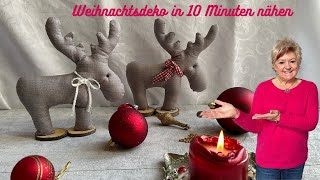 🎄DIY Weihnachtsdeko nähen  einfache SchrittfürSchritt Anleitung für festliche Deko 🎅🏼 [upl. by Irep]