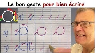 Ecriture française gs cp ce1  Comment bien écrire la lettre a  1 [upl. by Allecram]