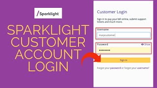 SparkLightcom Login How to Login Sparklight Account as Customer [upl. by Gerome732]