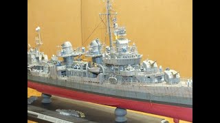 Revell  1144 Scale Fletcher Class Destroyer  PART 2 [upl. by Merrielle]