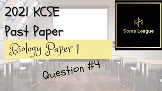 2021 KCSE BIOLOGY PAPER 1 QUESTION 4 [upl. by Wakefield224]