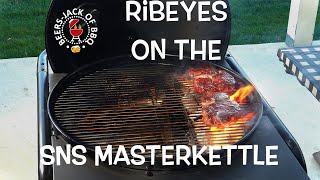 Reversed Seared Ribeyes SNS Grills Master Kettle MeatStick V [upl. by Carleton]