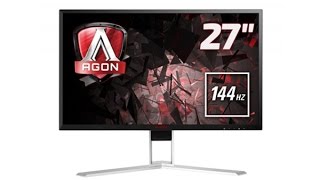 AOC AGON AG271QX 27quot 1440p FreeSync 144Hz Gaming Monitor Review [upl. by Oirramed318]