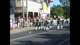 Maclean Highland Gathering 2012 Street March [upl. by Lupee]