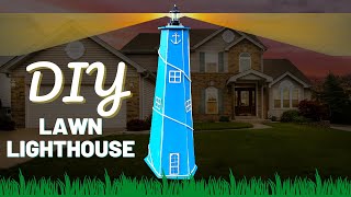 DIY 6 Foot Front Lawn Lighthouse [upl. by Lachus]