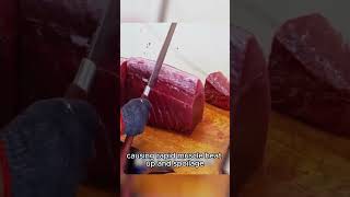 Canned yellowfin tuna from Italy is delicious shorts WorldDiscovery Animal Seafoodfishing [upl. by Maxwell]