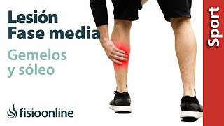 11 EJERCICIOS para la lesión muscular de GEMELOS y SÓLEO recuperación FASE INTERMEDIA [upl. by Leruj]