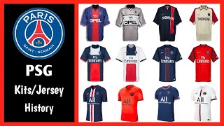 PSG Jersey HistoryEvolution from 2000 to 2022 Home amp Away  PSG Kit 20212022 [upl. by Ttelrahc]