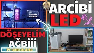 Masa altı RGB led DÖŞEME ve pc kablolama SANATI gardaş [upl. by Consuelo217]