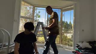 Installing Venetian Blinds on our Bay Window [upl. by Enihpets]