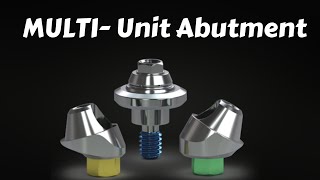 dentalimplants MULTIUNIT Abutment Procedure Uses in All on 4 Case [upl. by Corron]