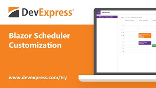 Blazor Scheduler Customization [upl. by Tnahsin]