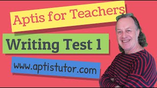 Aptis ESOL For Teachers Writing 1 with Sample B2 Answers  Writing con Respuestas Modelo B2 [upl. by Magas]