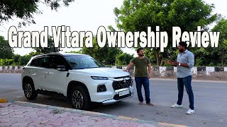 Grand Vitara Ownership Review  2023 Grand Vitara Alpha Mild Hybrid Owners Review After 8000 Kms [upl. by Sudnac647]