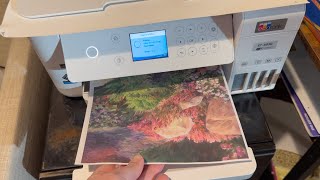 See print quality of Epson EcoTank ET 3830 Printer Artist approved [upl. by Gnud]