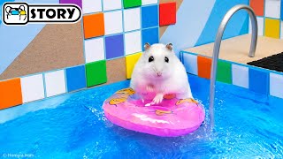 The Awesome Hamster Ball Pool Maze 🐹 Homura Ham Pets [upl. by Dhumma135]