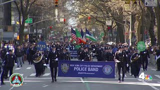 2024 NYC St Patricks Day Parade Part 1  NBC New York [upl. by Sidnarb]