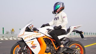 KTM RC8R 0 to 200 Acceleration Test  Bike Nahi Bawal Hai [upl. by Weylin716]