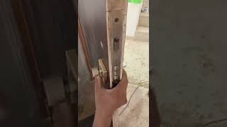 Door lock part 6 🔒 shorts carpenter woodworking woodworking explore [upl. by Attekahs]