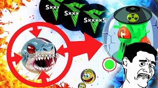 Agario HACKED POPSPLIT NEW FUNNY AGARIO TROLL  BEST AGARIO BAITS [upl. by Kered45]