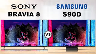 Compare Sony Bravia 8 vs Samsung S90D  Best OLED TV 2024 [upl. by Adnarram]